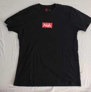 "Nah" box logo tee